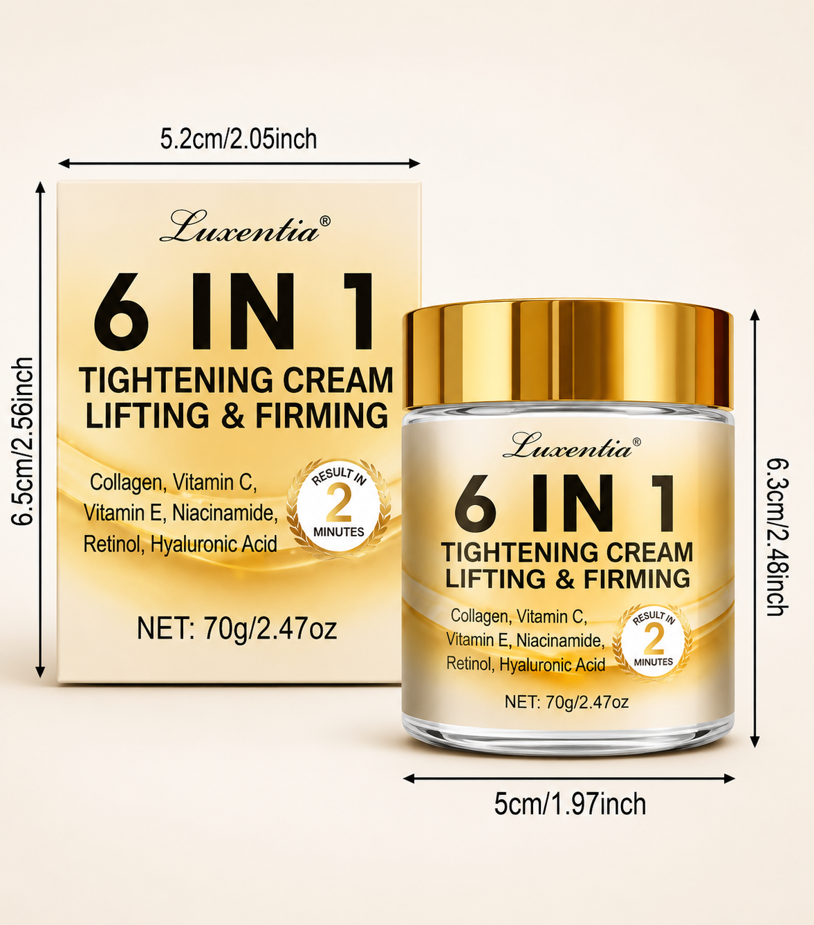 Luxentia™ Wrinkle Defense 6-in-1 Cream | Smooth, Firm & Hydrate