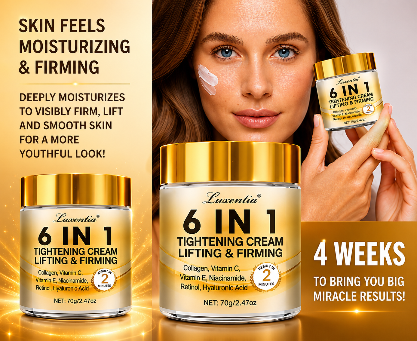Luxentia™ Wrinkle Defense 6-in-1 Cream | Smooth, Firm & Hydrate